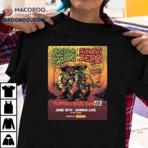 Voodoo Glow Skulls Authority Zero Jun 18 2025 Jannus Live Cowboy Skeleton Shirt