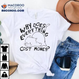Why Does Everything Cost Money Broke Cat Shirt