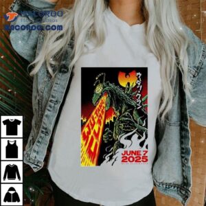 Wu Tang Clan Jun 7 2025 Raleigh Nc Godzilla Shirt