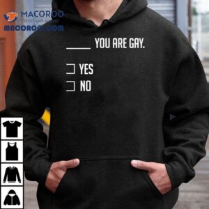 You Are Gay Yes No Shirt