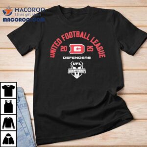 Dc Defenders Ufl United Football League Championship Game Tshirt