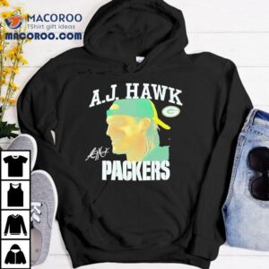 Aj Hawk Green Bay Packers Signature Tshirt