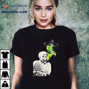 Albert Einstein Smoking Colors Tshirt