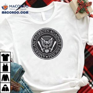American Patriots Against Fascism Fck Nazis Eagle Logo Tshirt