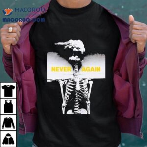 Anti Nuclear Movement House Nyc X Peter Kennard Never Again Skeleton Tshirt