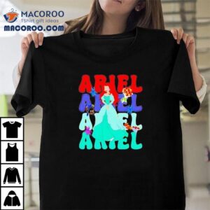 Ariel Repeat Cartoon Cute Shirt