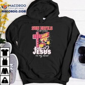 Arizona State Sun Devils In My Veins Jesus In My Hear Tshirt