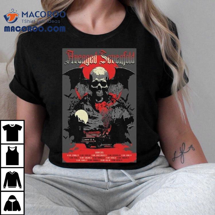 Avenged Sevenfold June 7 2025 Athens Gr Tour Shirt Avenged Sevenfold June 7 2025 Athens Gr Tour Shirt