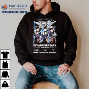 Babymetal World Tour Th Anniversary Thank You For The Memories Signatures Tshirt