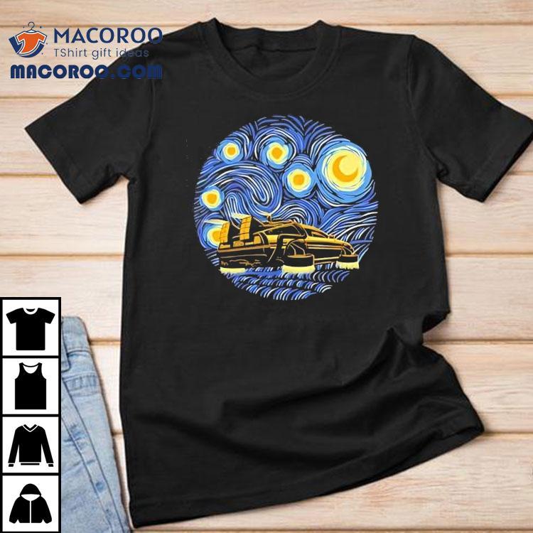 Back To The Future And Van Gogh’s Starry Night Shirt Back To The Future And Van Gogh’s Starry Night Shirt