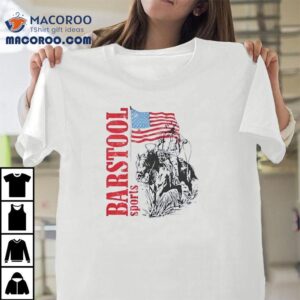 Barstool Sports Cowboy Riding Horse Usa Tshirt