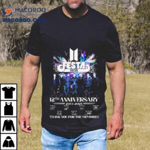 Bts Festa 2025 12th Anniversary 2013-2025 Signature Thank You For The Memories Signatures Shirt 2 Bts Festa Th Anniversary Signature Thank You For The Memories Signatures Tshirt