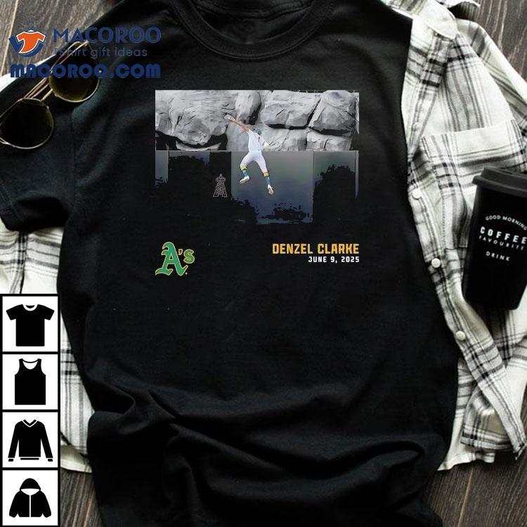 Denzel Clarke Oakland Athletics 2025 Graphic Shirt Denzel Clarke Oakland Athletics 2025 Graphic Shirt