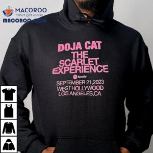 Doja Cat The Scarlet Experience Spotify September West Hollywood Los Angeles Ca Tshirt