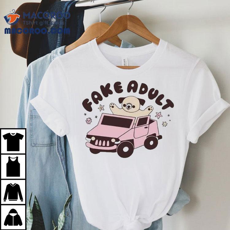 Fake Adult Dog Drive Car Shirt Fake Adult Dog Drive Car Shirt