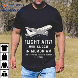 Flight Ai In Memoriam Plane Crash Tshirt