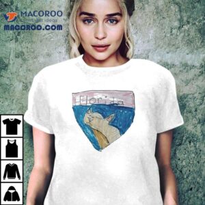 Florida Cat Drawing As Florida Panthers Logo Tshirt