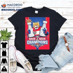 Florida Panthers Mascot Back Back Stanley Cup Champions Tshirt