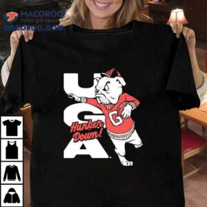 Georgia Bulldogs Football Uga Hunker Down Vintage Shirt 2 Georgia Bulldogs Football Uga Hunker Down Vintage Tshirt