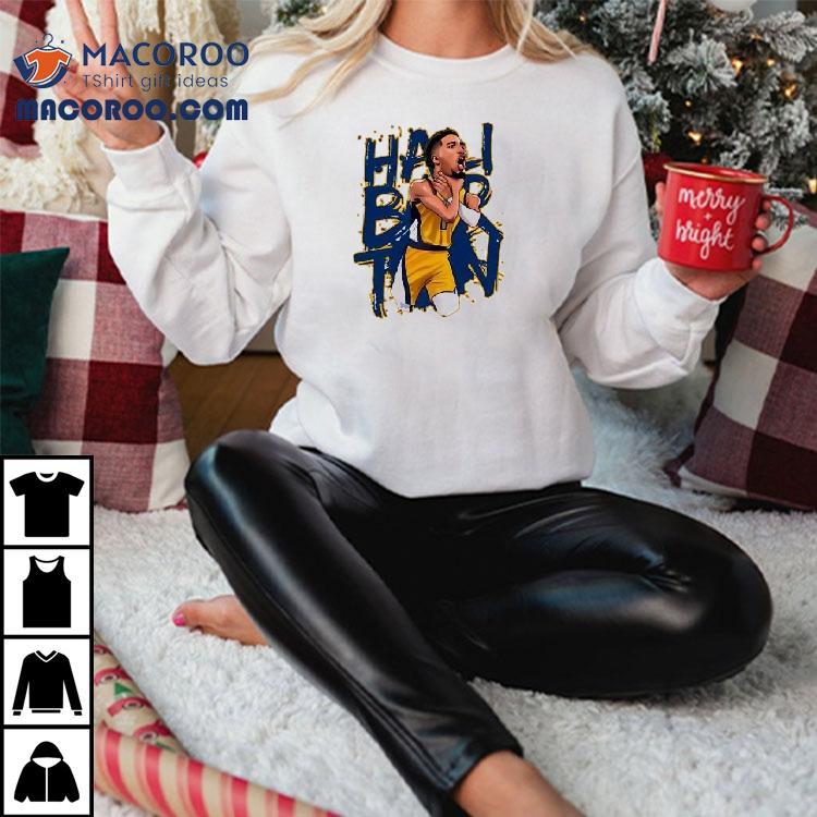 Indiana Pacers Tyrese Haliburton Choke Caricature Shirt Indiana Pacers Tyrese Haliburton Choke Caricature Shirt