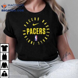 Pacers Basketball Indiana Nba Nike Logo Tshirt