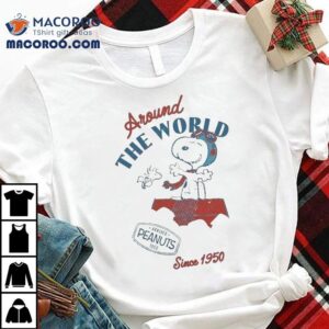 Snoopy And Woodstock The Peanuts Around The World Since 1950 Shirt 2 Snoopy And Woodstock The Peanuts Around The World Since Tshirt