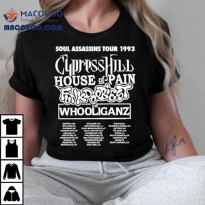 Soul Assassins Tour 1993 Dates Shirt 2 Soul Assassins Tour Dates Tshirt