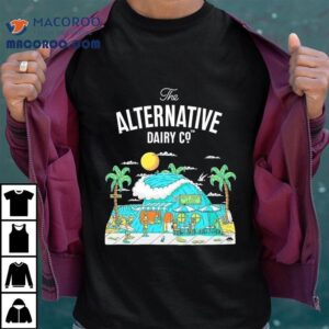 The Alternative Dairy Co Almond Beach Caf Block Tshirt