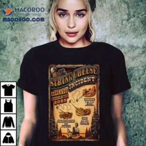 The String Cheese Incident Colorado Cheese Rush Tour Tshirt