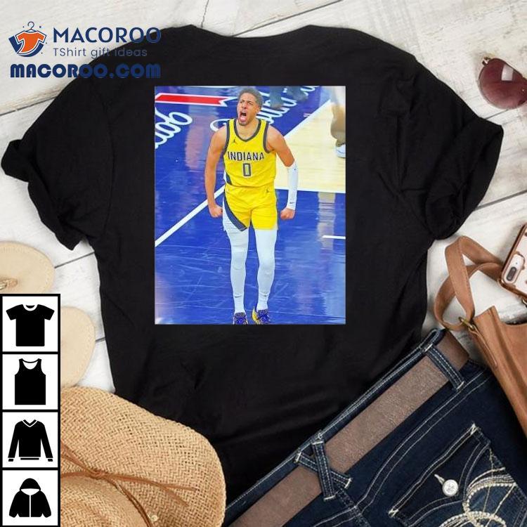 Tyrese Haliburton Indiana Pacers Game Frames Shirt Tyrese Haliburton Indiana Pacers Game Frames Shirt