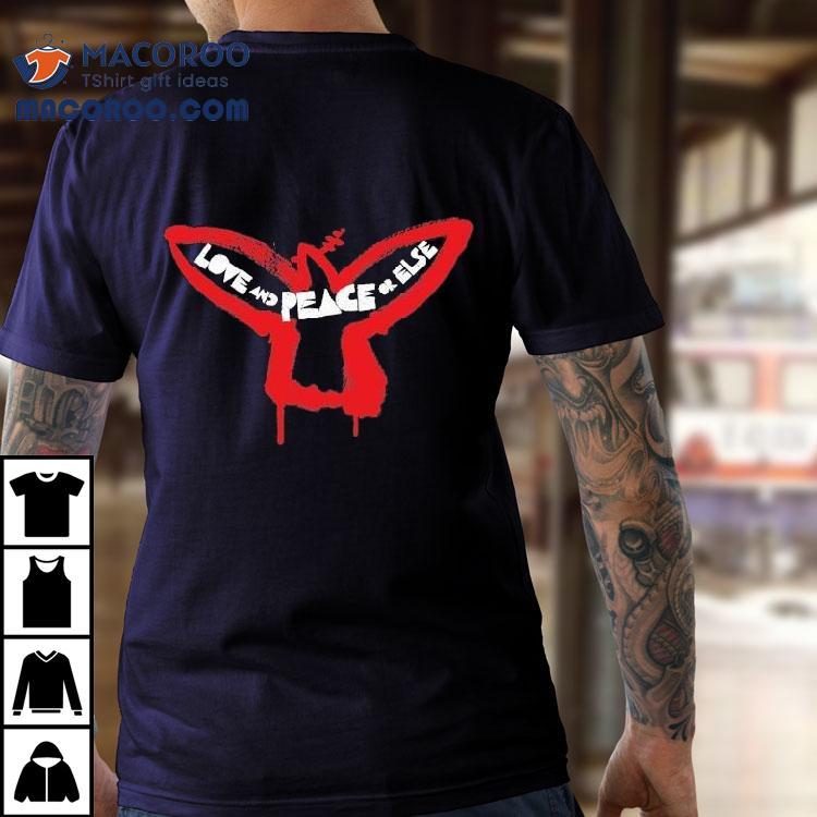 U2 Love And Peace Or Else Bird Shirt U2 Love And Peace Or Else Bird Shirt