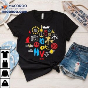 U Love And Peace Or Else Icons Logos Tshirt