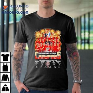 Uefa Nations League Champions Portugal National Football Team Signatures Tshirt