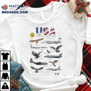 Usa Wildlife Of North America Birds Of Prey Tshirt