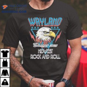 Wayland Summer Tour Midwest Rock And Roll Eagle Tshirt