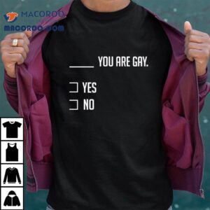 You Are Gay Yes No Tshirt