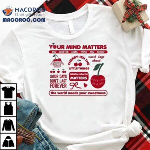 Your Mind Matters You Matter More Than You Know The World Needs Your Sweetness Happiness Project Cherry Shirt 2 Your Mind Matters You Matter More Than You Know The World Needs Your Sweetness Happiness Project Cherry Tshirt