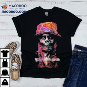 Zac Brown Band Dapper Skull Shirt 2 Zac Brown Band Dapper Skull Tshirt