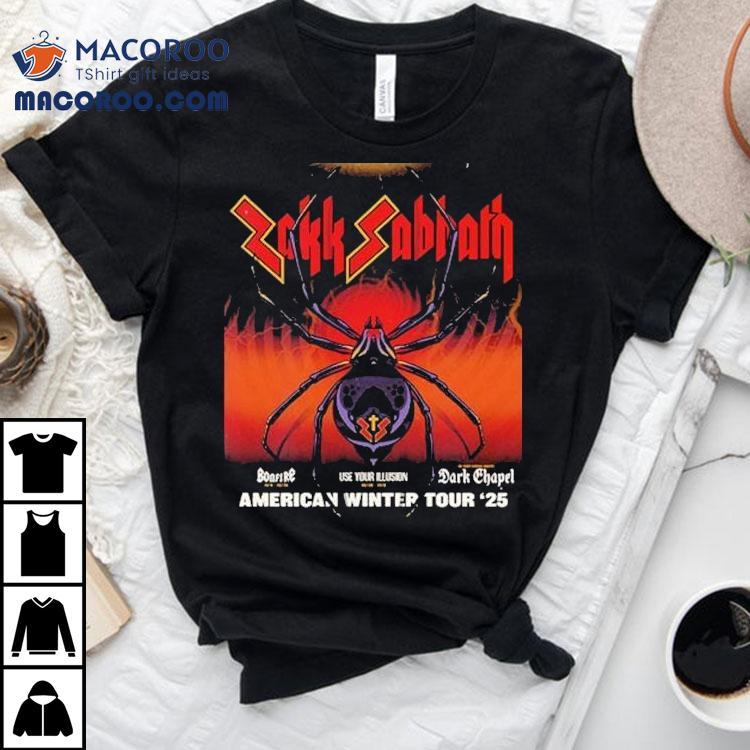 Zakk Sabbath American Winter Tour 2025 Dates Shirt Zakk Sabbath American Winter Tour 2025 Dates Shirt