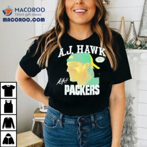 Aj Hawk Green Bay Packers Signature Tshirt