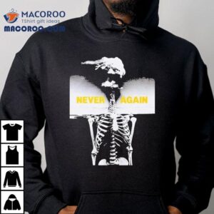 Anti Nuclear Movement House Nyc X Peter Kennard Never Again Skeleton Tshirt