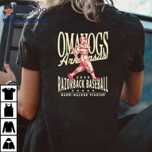 Arkansas Razorbacks Omahogs Baseball Baum Walker Stadium Tshirt