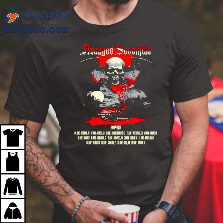 Avenged Sevenfold June 11 2025 Hradec Krlov Cz Rock For People Shirt Avenged Sevenfold June 11 2025 Hradec Krlov Cz Rock For People Shirt