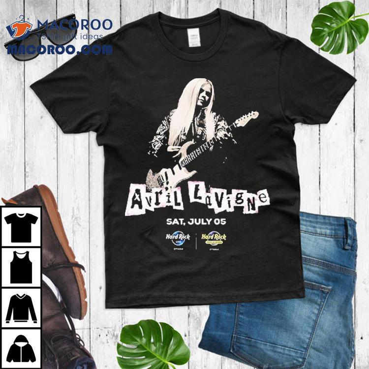 Avril Lavigne At Hard Rock Casino Ottawa On July 5 2025 For Grand Opening Shirt Avril Lavigne At Hard Rock Casino Ottawa On July 5 2025 For Grand Opening Shirt