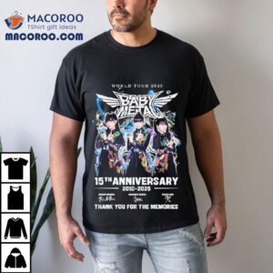 Babymetal World Tour Th Anniversary Thank You For The Memories Signatures Tshirt