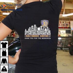 Baltimore Ravens Th Seasons Thank You For The Memories Tshirt