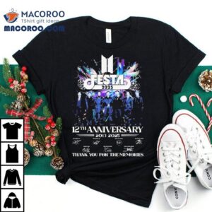 Bts Festa 2025 12th Anniversary 2013-2025 Signature Thank You For The Memories Signatures Shirt 3 Bts Festa Th Anniversary Signature Thank You For The Memories Signatures Tshirt