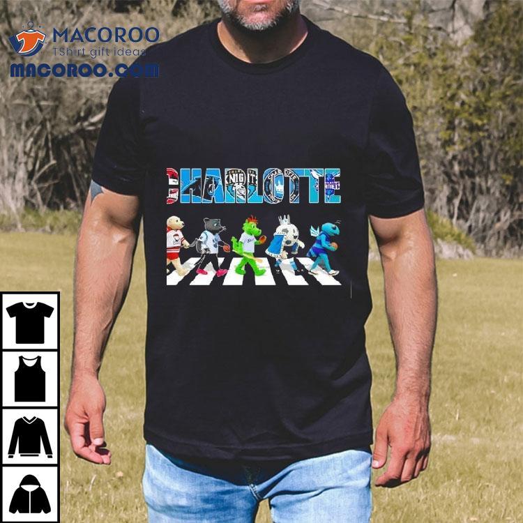 Charlotte Sports Team Mascot Abbey Road Shirt Charlotte Sports Team Mascot Abbey Road Shirt