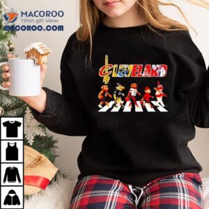 Cleveland Sports Mascot Abbey Road Cross Road Shirt 3 Cleveland Sports Mascot Abbey Road Cross Road Tshirt