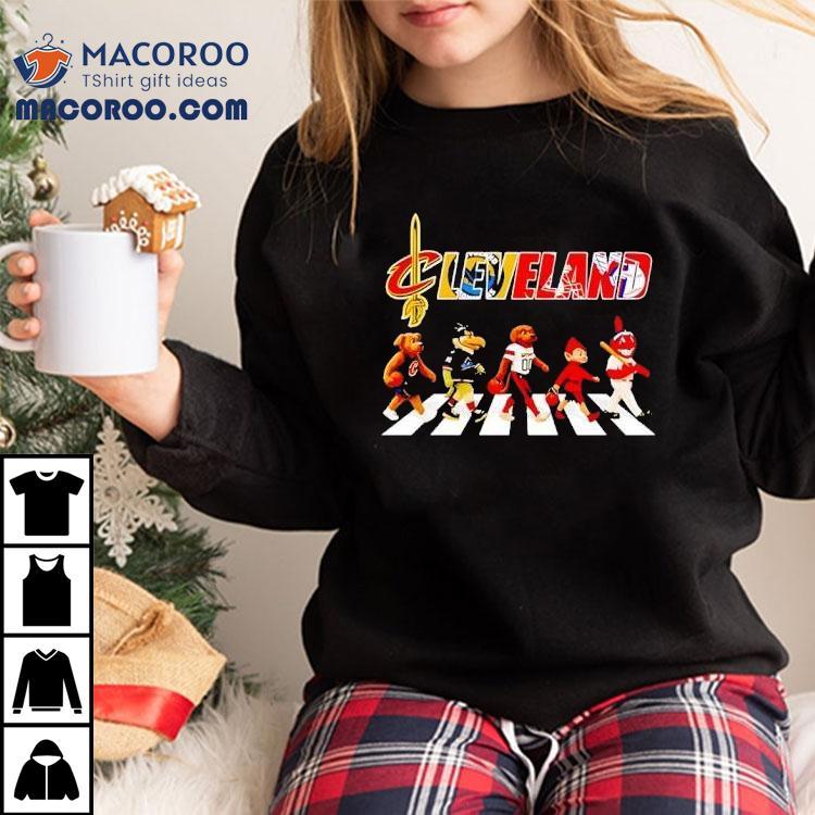 Cleveland Sports Mascot Abbey Road Cross Road Shirt Cleveland Sports Mascot Abbey Road Cross Road Shirt